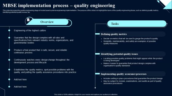 MBSE Quality Engineering System Design Optimization Systems Engineering MBSE