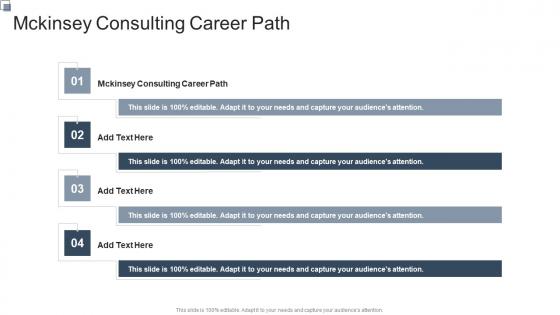 Mckinsey Consulting Career Path In Powerpoint And Google Slides Cpb