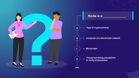 MCQ On Node In A Blockchain Training Ppt