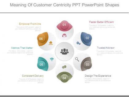 Meaning of customer centricity ppt powerpoint shapes
