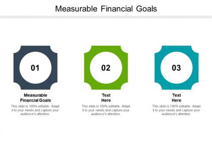 Measurable financial goals ppt powerpoint presentation infographics templates cpb