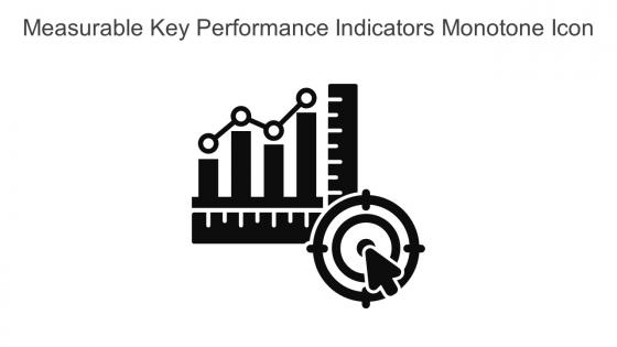 Measurable Key Performance Indicators Monotone Icon In Powerpoint Pptx Png And Editable Eps Format