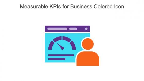 Measurable KPIs For Business Colored Icon In Powerpoint Pptx Png And Editable Eps Format