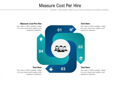 Measure cost per hire ppt powerpoint presentation show design ideas cpb