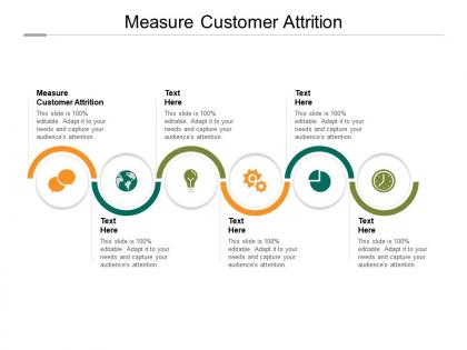Measure customer attrition ppt powerpoint presentation infographics inspiration cpb