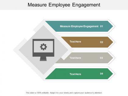Measure employee engagement ppt powerpoint presentation gallery backgrounds cpb