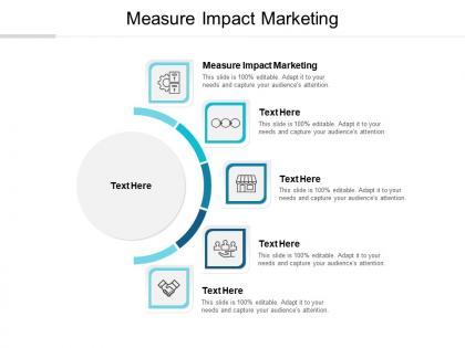 Measure impact marketing ppt powerpoint presentation icon slides cpb