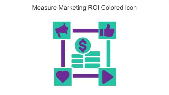 Measure Marketing ROI Colored Icon In Powerpoint Pptx Png And Editable Eps Format