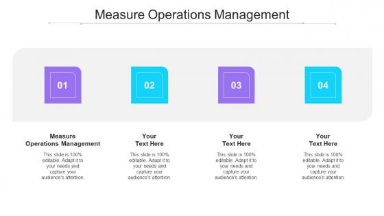 Measure Operations Management Ppt Powerpoint Presentation Show Visual Aids Cpb