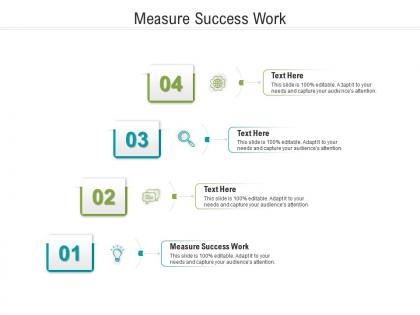 Measure success work ppt powerpoint presentation professional model cpb