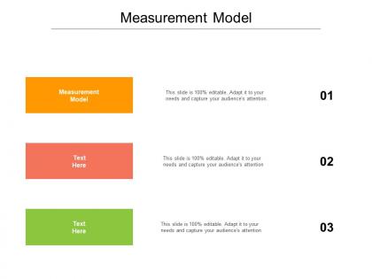 Measurement model ppt powerpoint presentation icon templates cpb