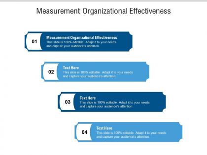 Measurement organizational effectiveness ppt powerpoint presentation slides background cpb