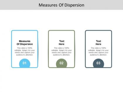 Measures of dispersion ppt powerpoint presentation diagrams cpb