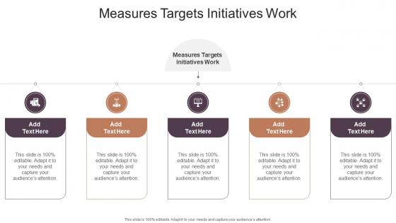 Measures Targets Initiatives Work In Powerpoint And Google Slides Cpb