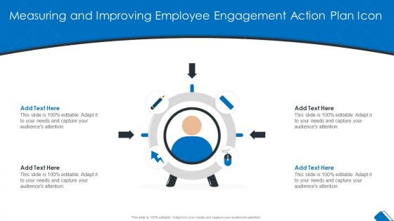 Measuring And Improving Employee Engagement Action Plan Icon