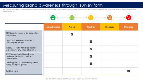 Measuring Brand Awareness Through Survey Form Conducting Competitor Analysis MKT SS V