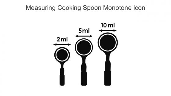 Measuring Cooking Spoon Monotone Icon In Powerpoint Pptx Png And Editable Eps Format