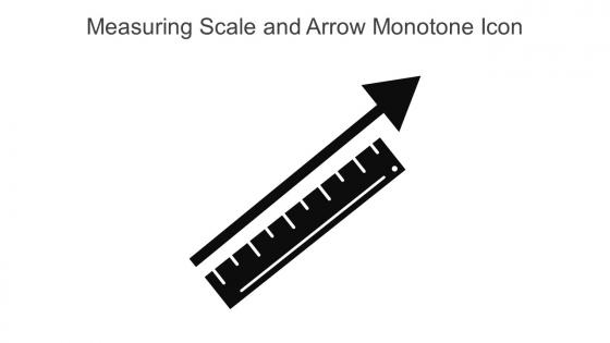 Measuring Scale And Arrow Monotone Icon In Powerpoint Pptx Png And Editable Eps Format