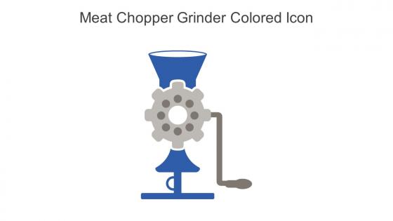 Meat Chopper Grinder Colored Icon In Powerpoint Pptx Png And Editable Eps Format