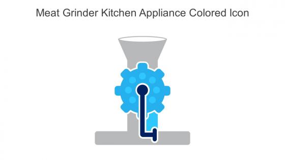 Meat Grinder Kitchen Appliance Colored Icon In Powerpoint Pptx Png And Editable Eps Format