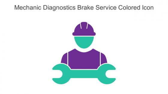 Mechanic Diagnostics Brake Service Colored Icon In Powerpoint Pptx Png And Editable Eps Format