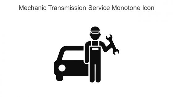 Mechanic Transmission Service Monotone Icon In Powerpoint Pptx Png And Editable Eps Format