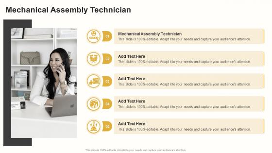 Mechanical Assembly Technician In Powerpoint And Google Slides Cpp