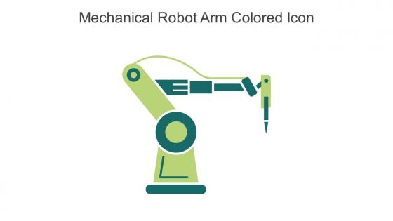 Mechanical Robot Arm Colored Icon In Powerpoint Pptx Png And Editable Eps Format