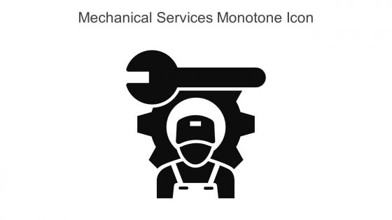 Mechanical Services Monotone Icon In Powerpoint Pptx Png And Editable Eps Format