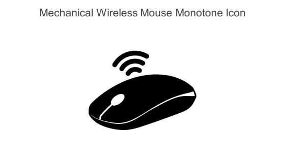 Mechanical Wireless Mouse Monotone Icon In Powerpoint Pptx Png And Editable Eps Format