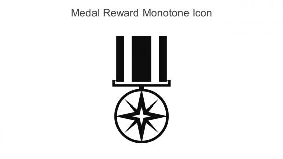 Medal Reward Monotone Icon In Powerpoint Pptx Png And Editable Eps Format