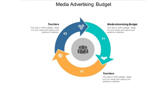 Media advertising budget ppt powerpoint presentation professional example cpb