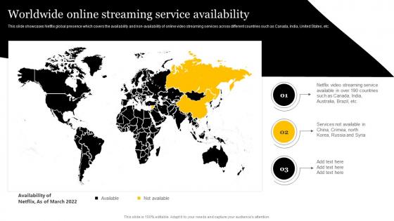 Media And Entertainment Company Worldwide Online Streaming Service Availability CP SS V