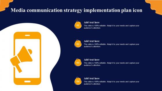 Media Communication Strategy Implementation Plan Icon
