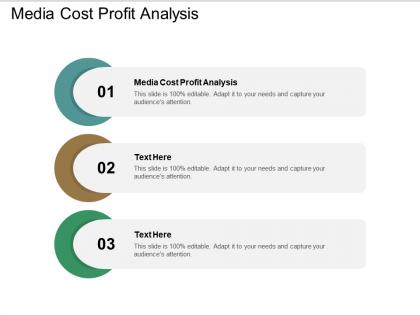 Media cost profit analysis ppt powerpoint presentation themes cpb