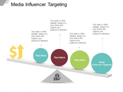 Media influencer targeting ppt powerpoint presentation gallery slides cpb