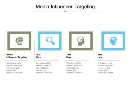 Media influencer targeting ppt powerpoint presentation outline examples cpb