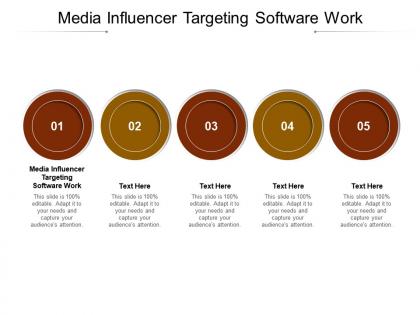 Media influencer targeting software work ppt powerpoint presentation summary background images cpb