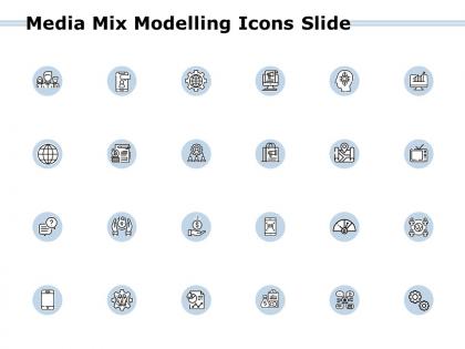 Media mix modelling icons slide growth finance ppt powerpoint presentation gallery
