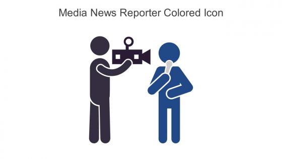 Media News Reporter Colored Icon In Powerpoint Pptx Png And Editable Eps Format