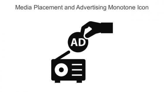 Media Placement And Advertising Monotone Icon In Powerpoint Pptx Png And Editable Eps Format