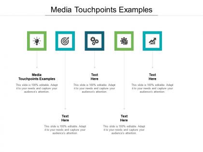 Media touchpoints examples ppt powerpoint presentation styles aids cpb