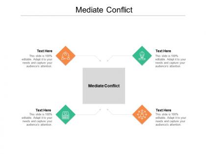 Mediate conflict ppt powerpoint presentation summary design templates cpb