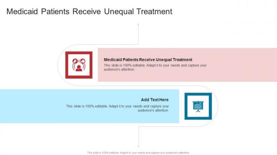 Medicaid Patients Receive Unequal Treatment In Powerpoint And Google Slides Cpb