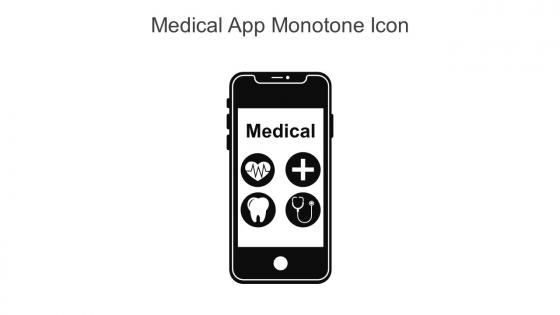 Medical App Monotone Icon In Powerpoint Pptx Png And Editable Eps Format