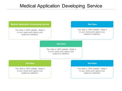 Medical application developing service ppt powerpoint presentation inspiration graphic tips cpb