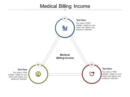 Medical billing income ppt powerpoint presentation portfolio visual aids cpb