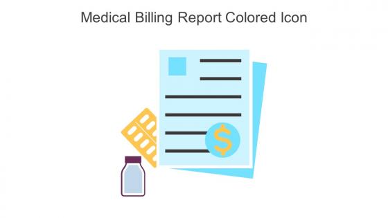 Medical Billing Report Colored Icon In Powerpoint Pptx Png And Editable Eps Format