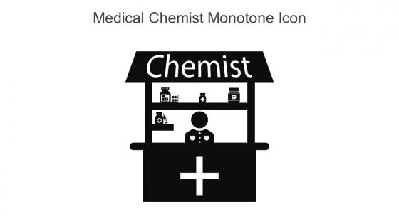 Medical Chemist Monotone Icon In Powerpoint Pptx Png And Editable Eps Format