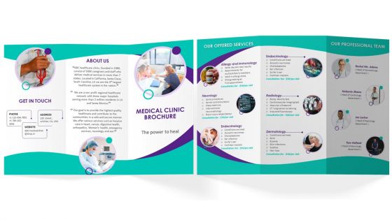 Medical Clinic Brochure Trifold